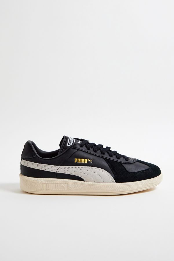 Slide View: 3: PUMA Schwarz Armee Trainer Wildleder Trainers