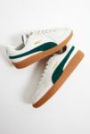 Thumbnail View 2: PUMA White & Green Army Suede Trainers