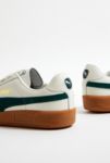 Thumbnail View 5: PUMA White & Green Army Suede Trainers