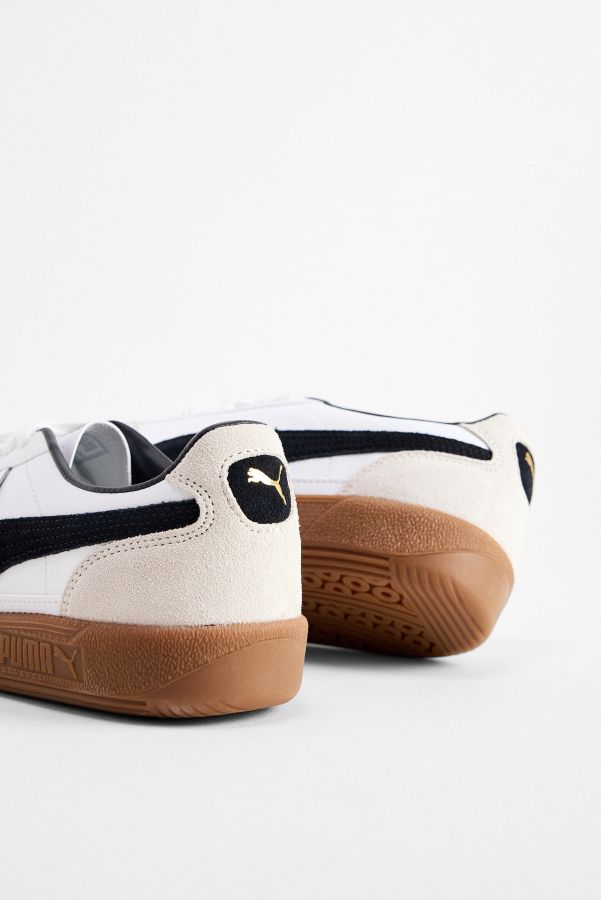 Slide View: 4: Baskets Palermo en cuir blanc PUMA