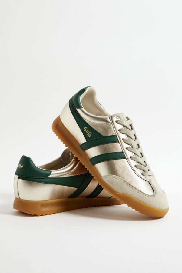 Vista diapositiva: 2: Scarpe da Ginnastica Gola Glim Oro & Verde Torpedo