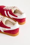 Visualizzazione miniature 5: Scarpe da Ginnastica Scamosciate Elan Rosse e Bianche Gola