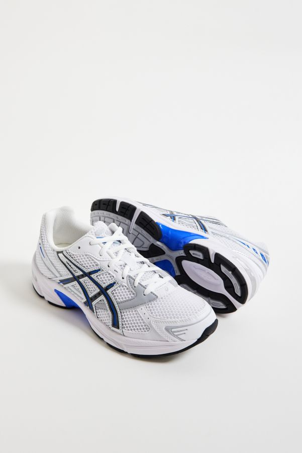 Vista diapositiva: 2: Scarpe da Ginnastica Asics Bianche & Blu 1130