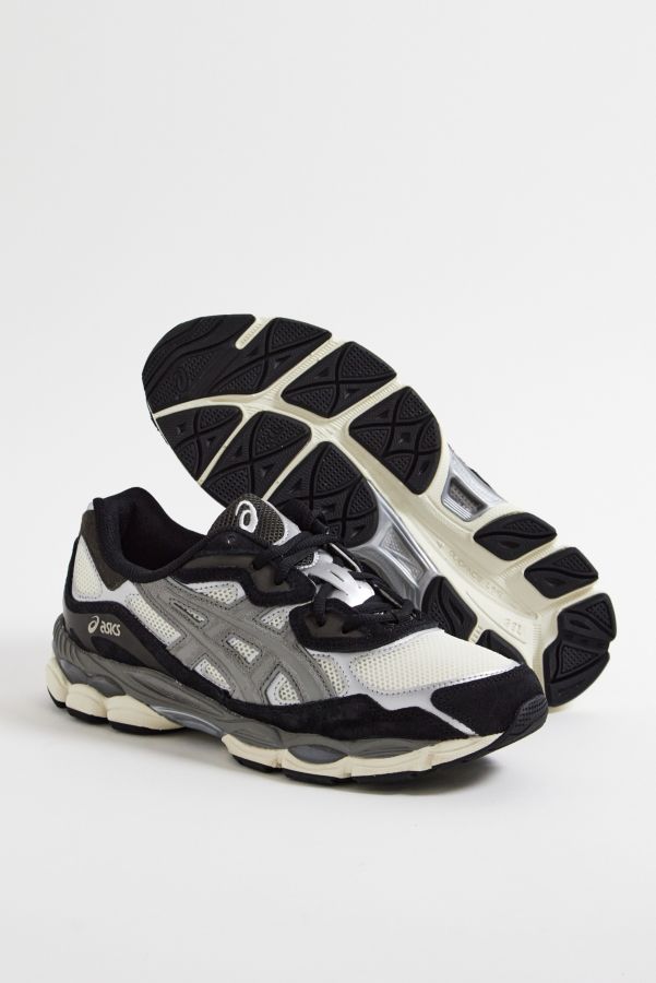 Vista diapositiva: 2: ASICS Grigio & Nero Gel-NYC Scarpe da Ginnastica