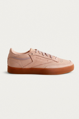 reebok pink suede trainers