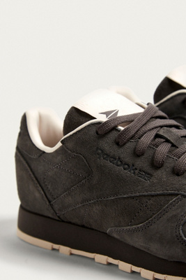 reebok classic black suede tonal trainers