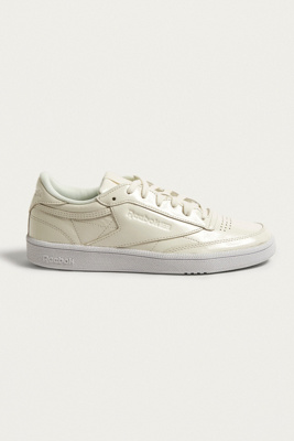 reebok club c patent white