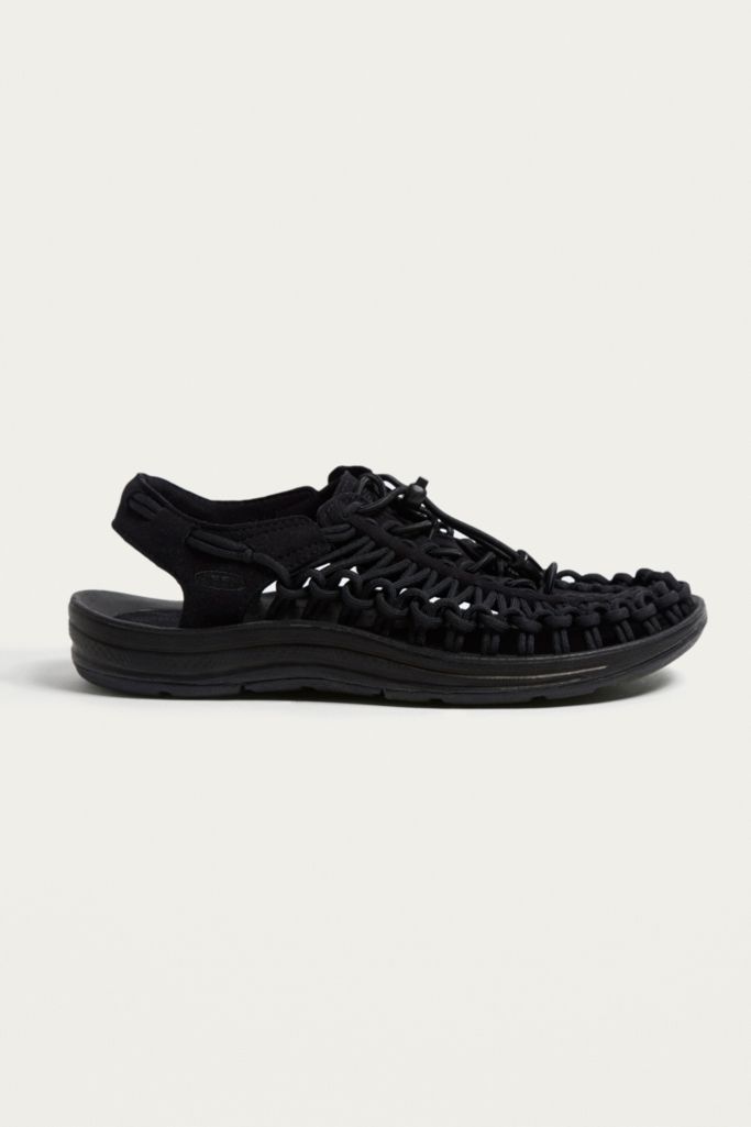 KEEN Uneek Black Sandals | Urban Outfitters UK