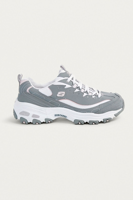 skechers d'lites femme or