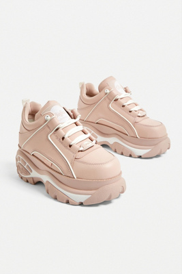 pink platform trainers