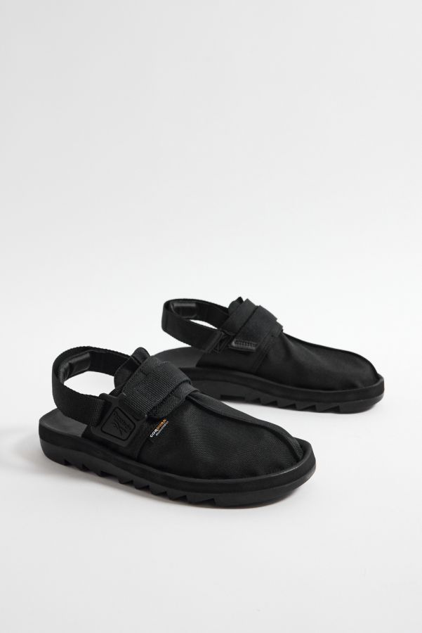 Slide View: 2: Reebok Beatnik Black Suede Sandal