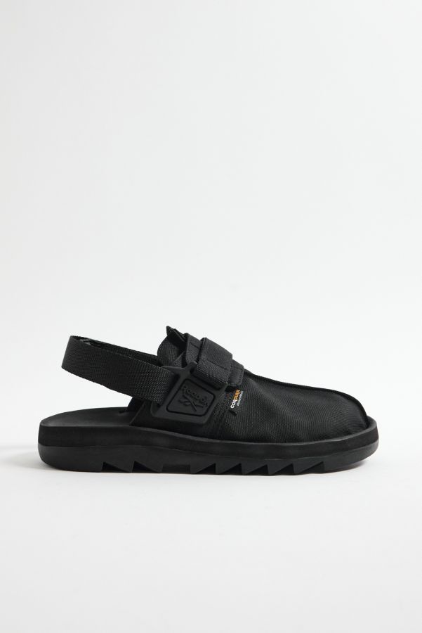 Slide View: 3: Reebok Beatnik Black Suede Sandal