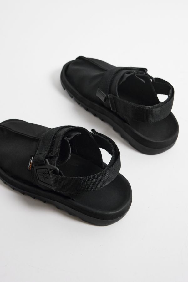 Slide View: 5: Reebok Beatnik Black Suede Sandal