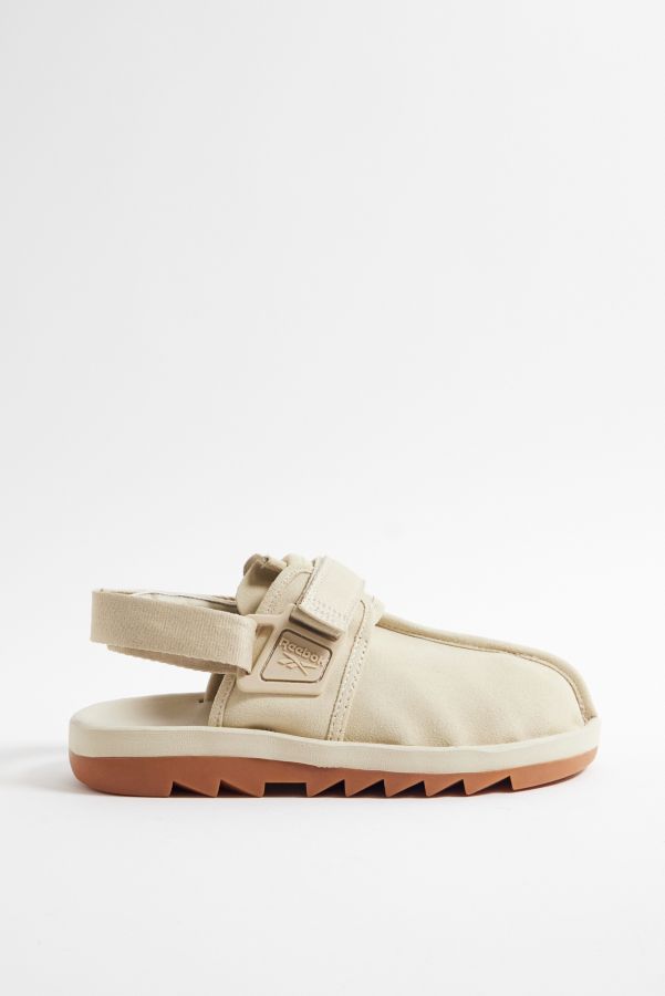 Slide View: 2: Reebok Beatnik Beige Suede Sandal