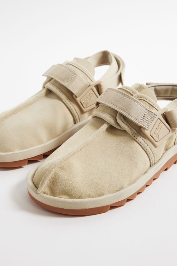 Slide View: 4: Reebok Beatnik Beige Suede Sandal