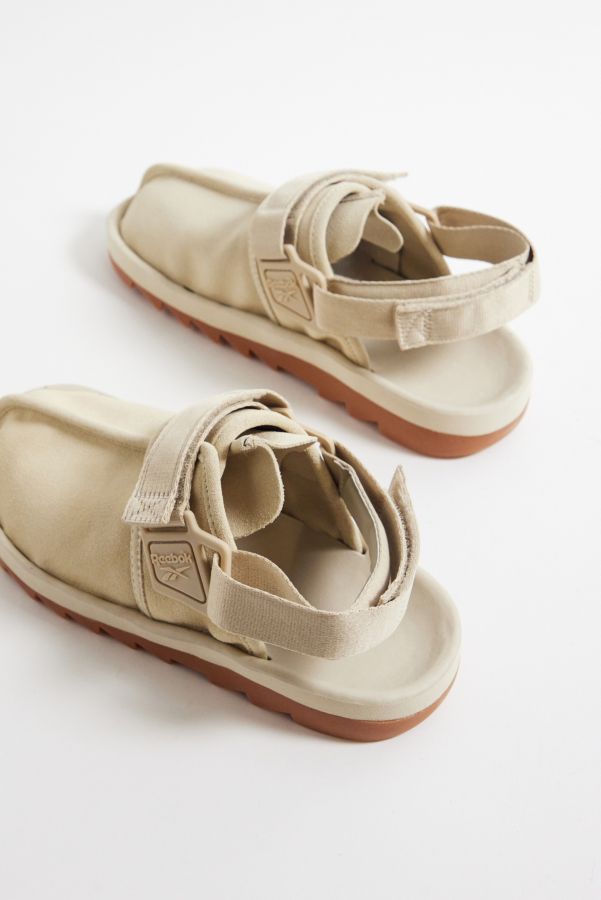 Slide View: 5: Reebok Beatnik Beige Suede Sandal