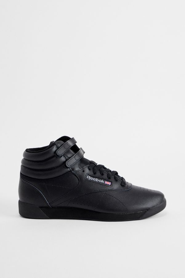 Slide View: 3: Reebok Black Freestyle Hi Trainers