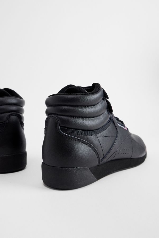 Slide View: 5: Reebok Black Freestyle Hi Trainers