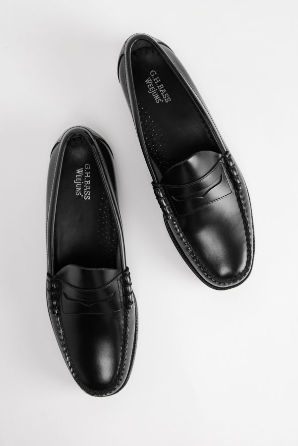 Slide View: 1: G.H.Bass Black Easy Weejuns Loafers