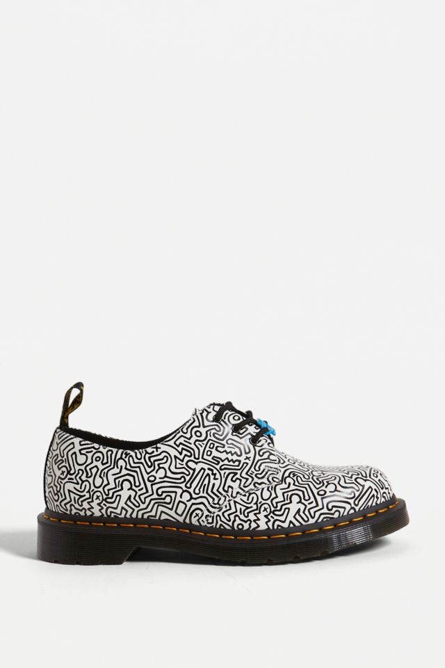 keith haring 1461 printed leather oxford shoes