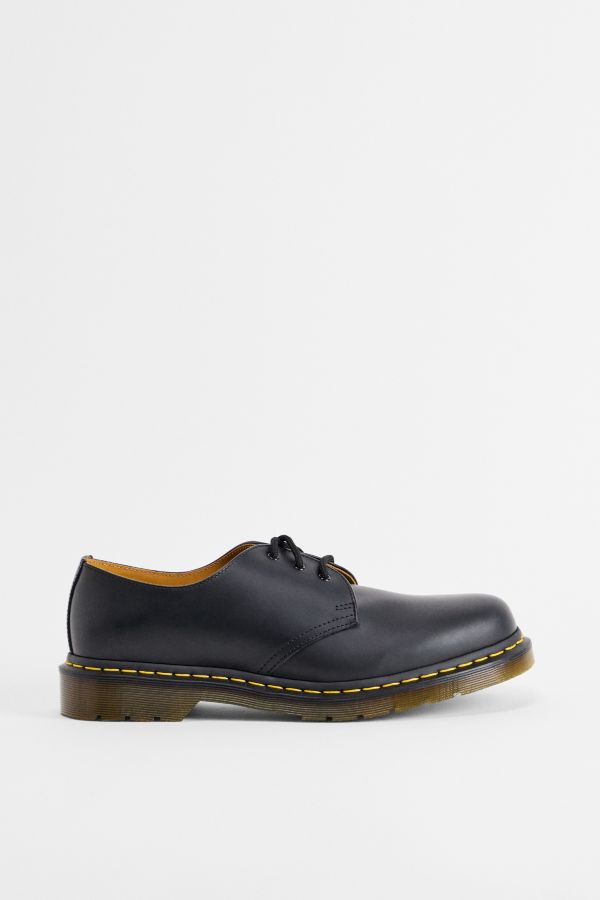 Slide View: 3: Dr. Martens Schwarze 1461 3-Ösen Oxford Schuhe