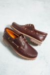 Visualizzazione miniature 1: Timberland Burgundy Full Grain Leather 3-Eyelet Lug Boat Shoes