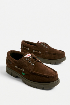 kickers lennon boat shoe brown