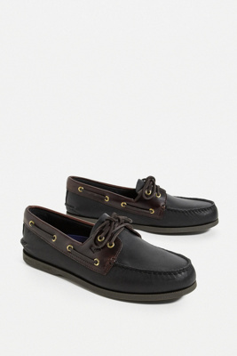 black sperry boat shoes