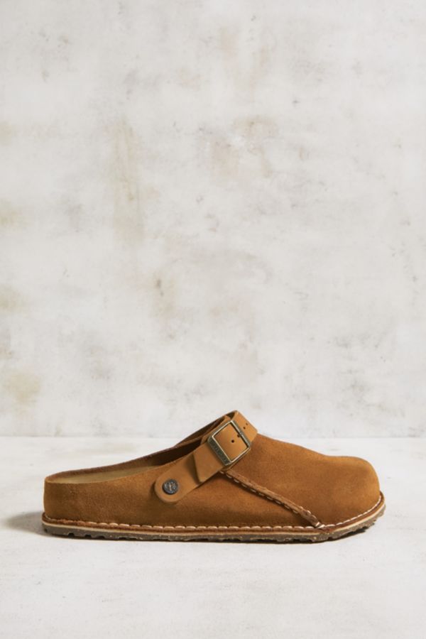 Slide View: 3: Birkenstock Mink Lutry Premium Suede Slippers