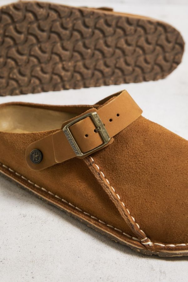 Slide View: 4: Birkenstock Mink Lutry Premium Suede Slippers