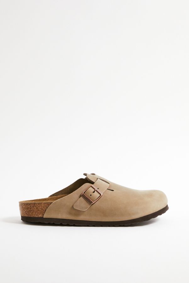 Slide View: 4: Birkenstock Boston Tobacco Brown Leather Clogs