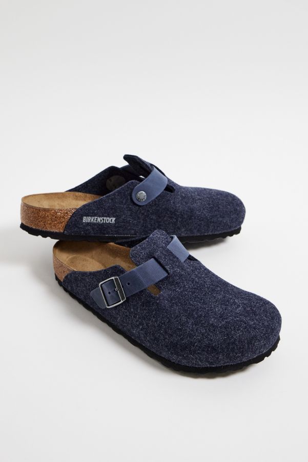 Vista diapositiva: 1: Zoccoli Boston Birkenstock in Feltro Midnight Mix