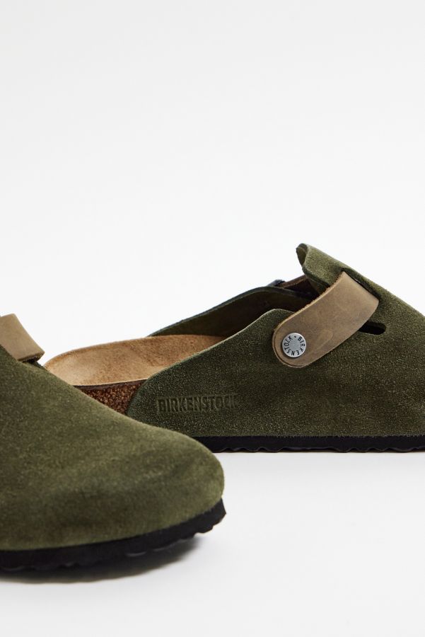 Vista diapositiva: 4: Zoccoli Boston in Pelle Scamosciata Timo Misto Birkenstock