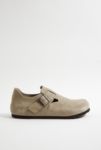 Thumbnail View 1: Birkenstock Taupe Wildleder London Clogs