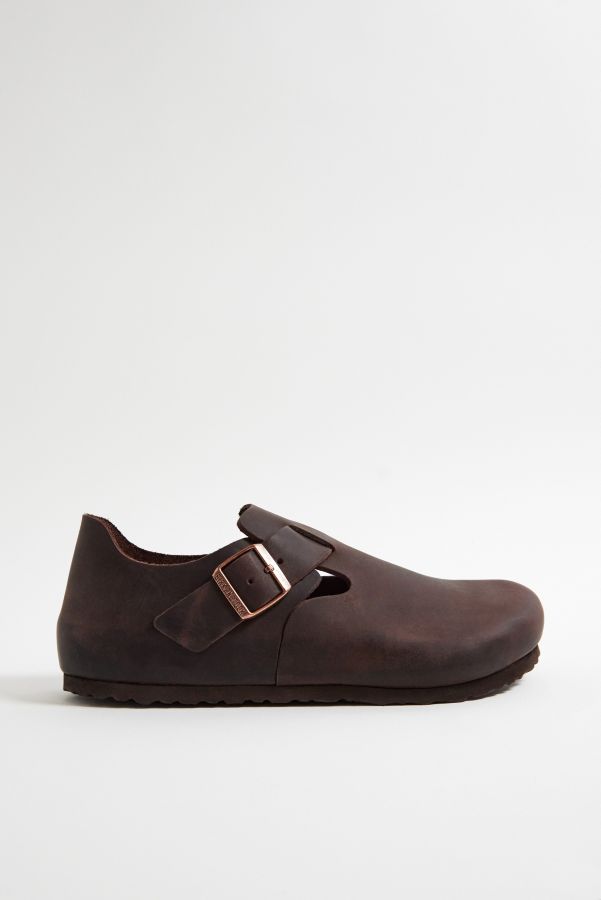 Slide View: 1: Birkenstock Habana Geöltes Leder Clogs