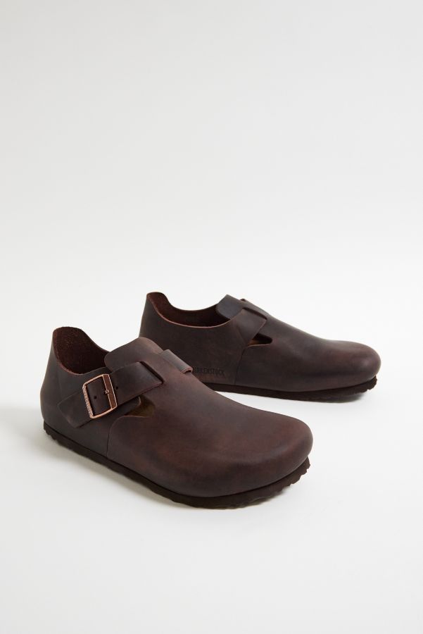 Slide View: 2: Birkenstock Habana Geöltes Leder Clogs