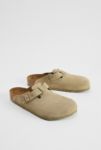 Thumbnail View 2: Birkenstock Verblasste Khaki Wildleder Boston Clogs