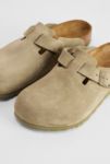 Thumbnail View 3: Birkenstock Verblasste Khaki Wildleder Boston Clogs