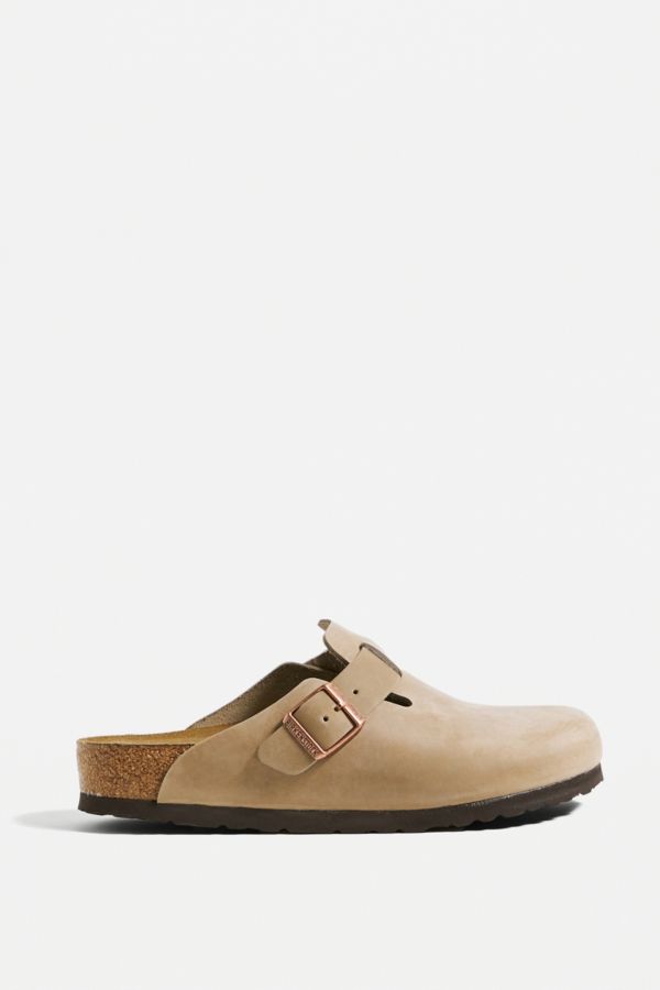 Slide View: 2: Sabots Boston Birkenstock Marron Tabac