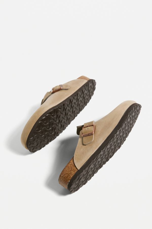 Slide View: 5: Sabots Boston Birkenstock Marron Tabac