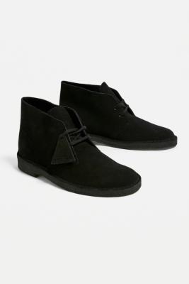 clarks desert shoes black