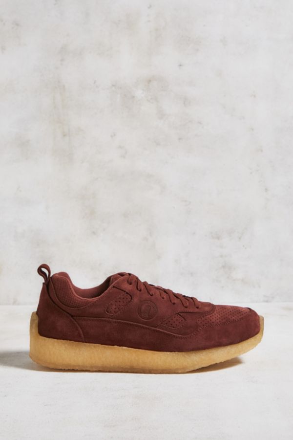 Slide View: 1: Clarks Originals – 8th Street By Ronnie Fieg – Schuhe „Rossendale" in Burgunderrot