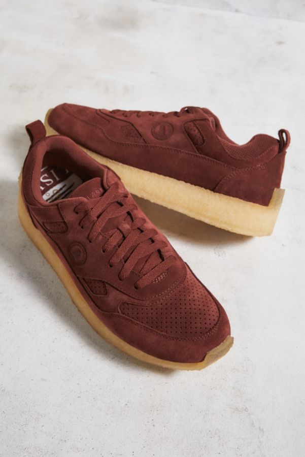 Slide View: 3: Clarks Originals – 8th Street By Ronnie Fieg – Schuhe „Rossendale" in Burgunderrot