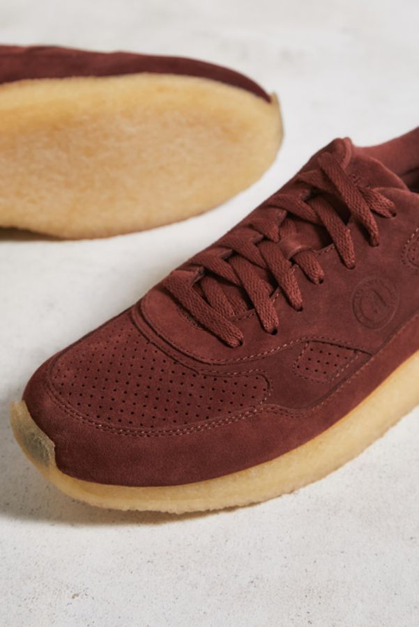 Slide View: 4: Clarks Originals – 8th Street By Ronnie Fieg – Schuhe „Rossendale" in Burgunderrot