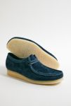 Visualizzazione miniature 1: Clarks Originals Wallabee Navy Scarpe in pelle scamosciata verde acqua