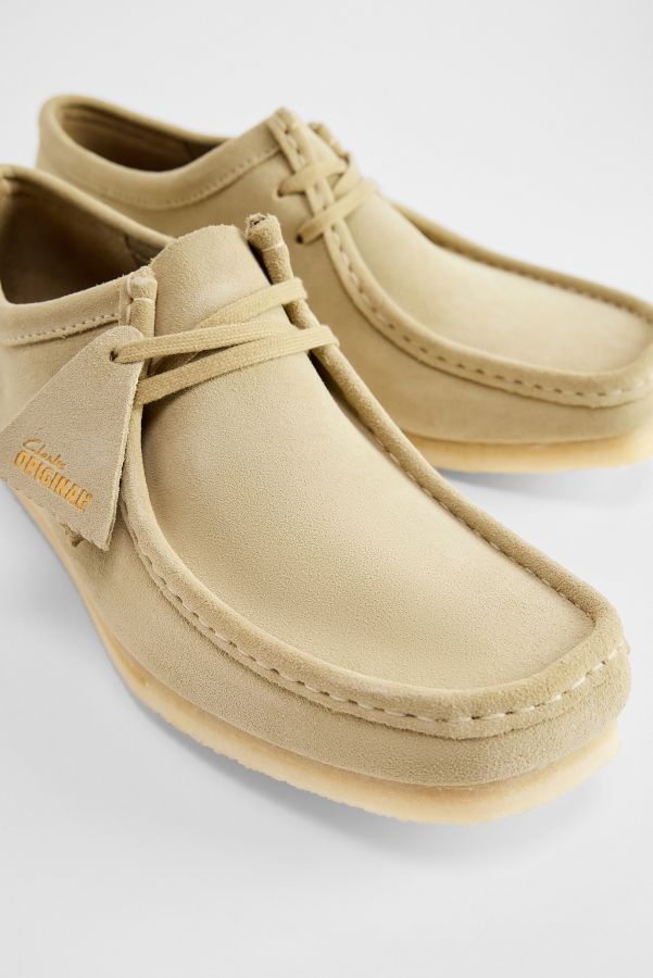 Slide View: 2: Clarks Originals Maple Wallabee Wildleder Schuhe