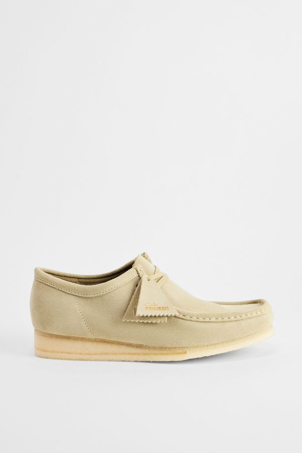 Slide View: 3: Clarks Originals Maple Wallabee Wildleder Schuhe