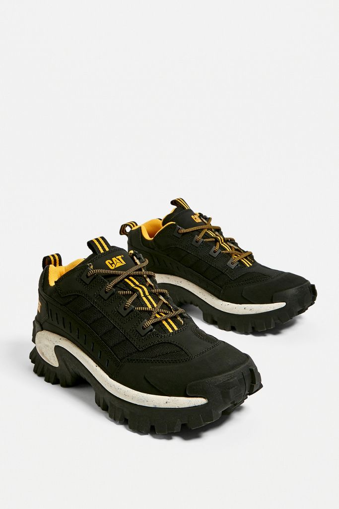 CAT Footwear Intruder Black and Yellow Trainers Urban Outfitters UK