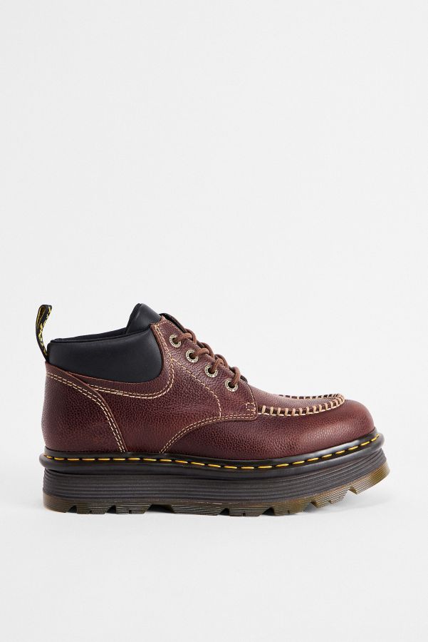 Slide View: 2: Dr Martens Braune Zebzag 4-Ösen Stiefel