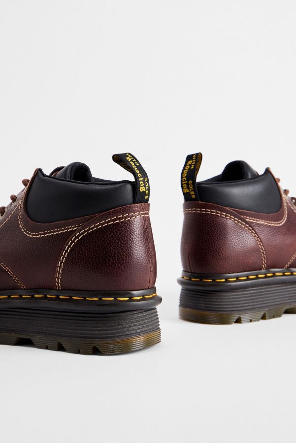 Slide View: 4: Dr Martens Braune Zebzag 4-Ösen Stiefel